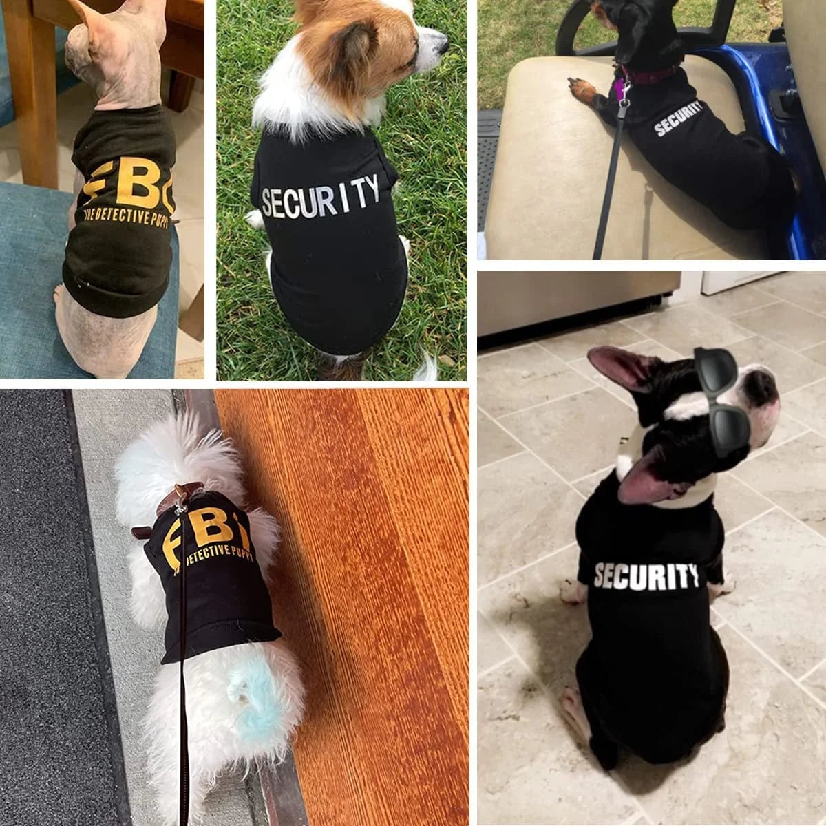 4 Packs Dog Shirts for Small Dog, Pet T-Shirts Clothes Vest for Puppy Boy Girl L